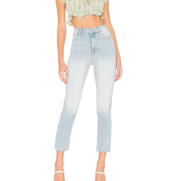 Free People Denim - NWT Free People High Waist Slim Straight Leg Jeans.